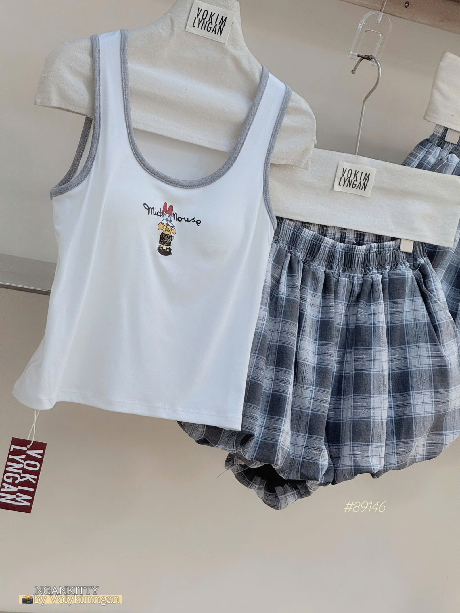 Set sn vịt quần bí caro - Ảnh 6