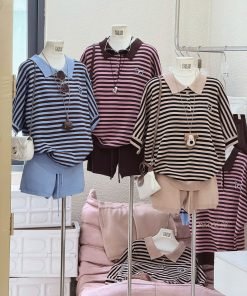Set montergi sọc short logo chó