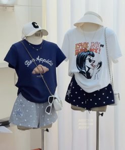 Quần Short Ngôi Sao Thêu #88973-74