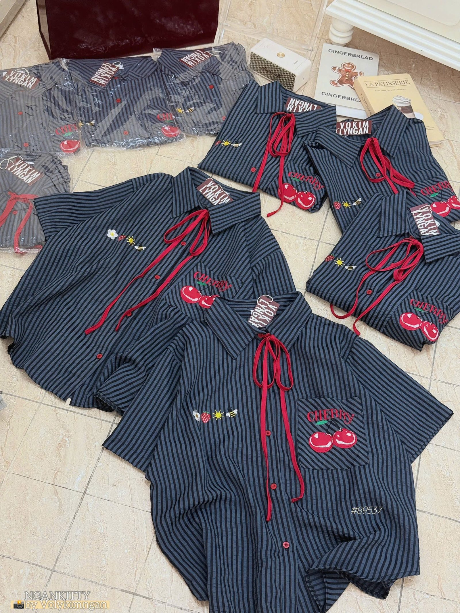 Áo Sơmi Nơ thêu Cherry #89537 - Ảnh 5