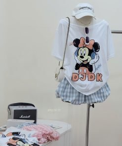 Alternative view of Set Minnie DJDK Quần Bí Caro #90034-35