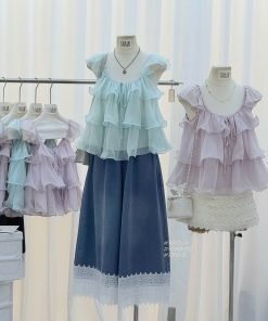 Áo Dây Voan Tầng #90103-04