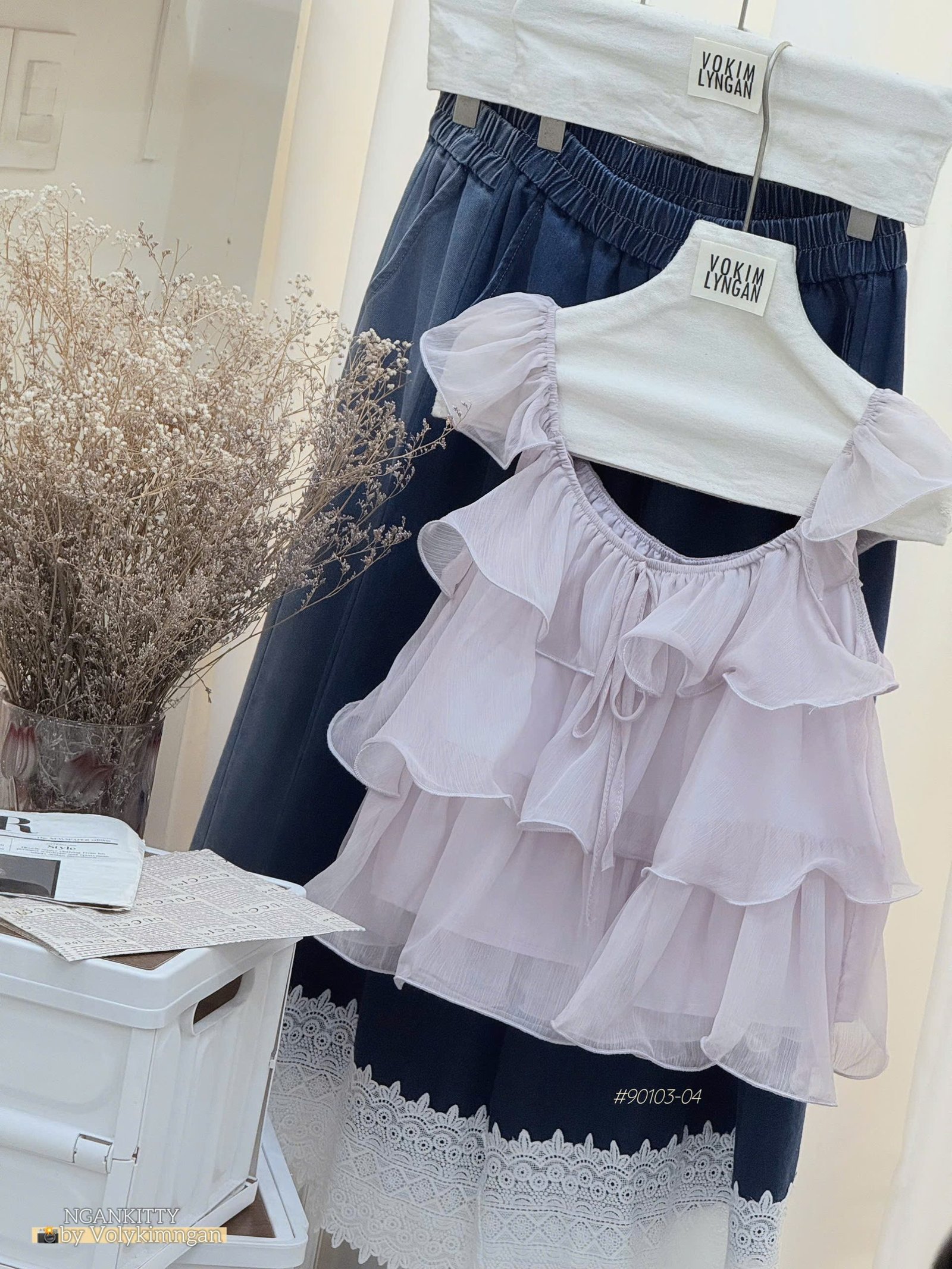Áo Dây Voan Tầng #90103-04 - Ảnh 5