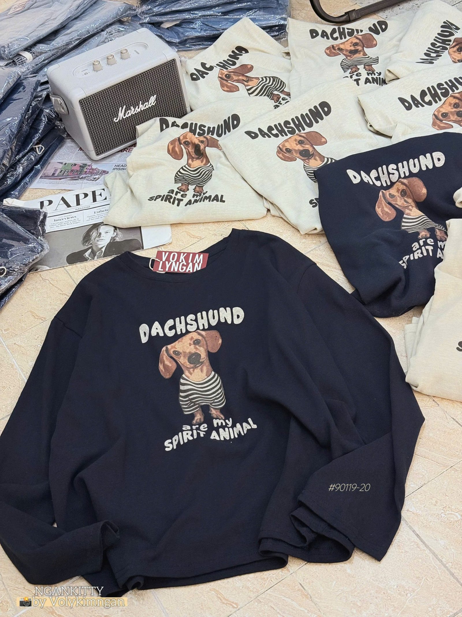 Áo TD Thun Giấy Chó DACHSHUND #90119-20 - Ảnh 5