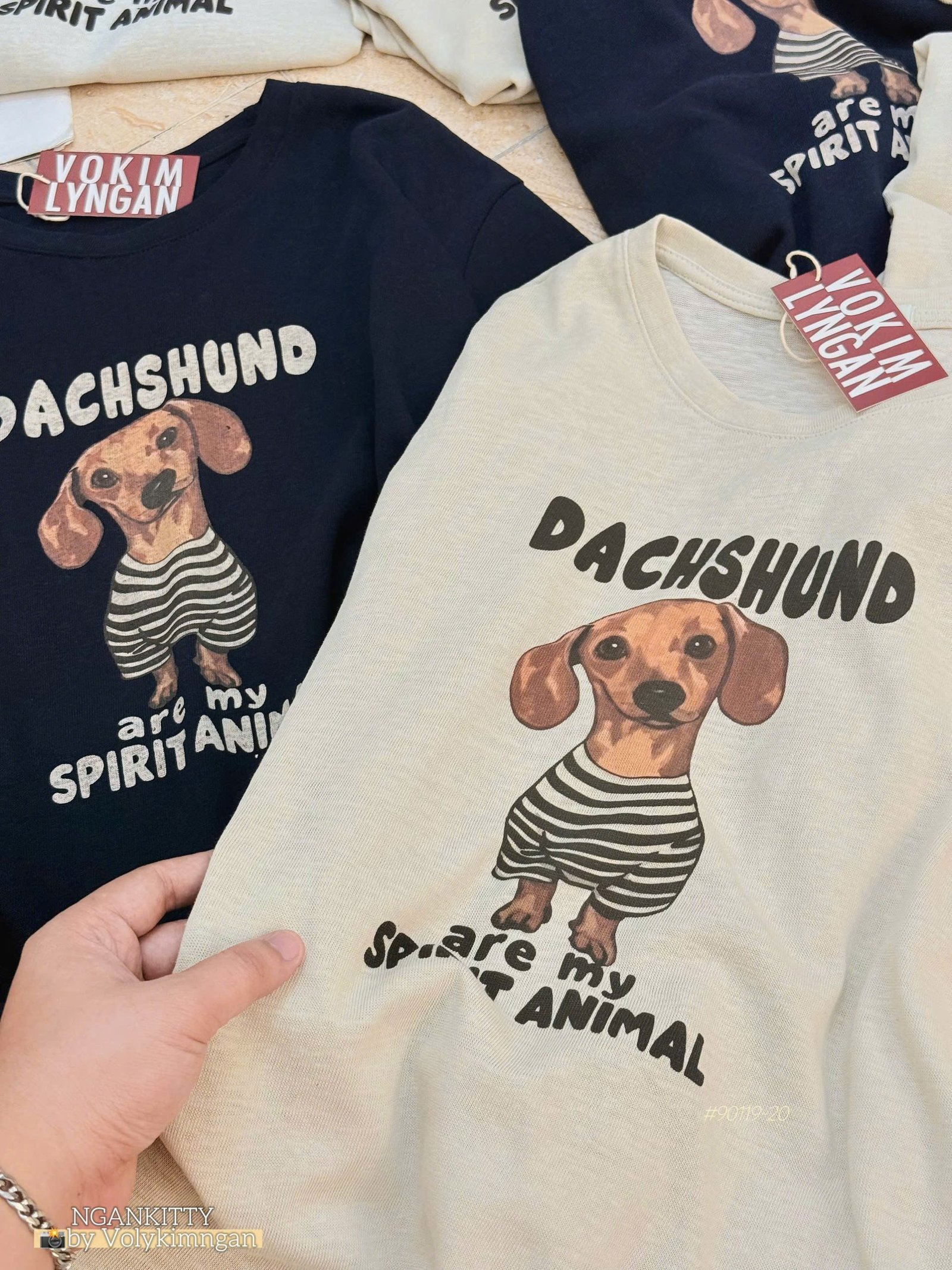 Áo TD Thun Giấy Chó DACHSHUND #90119-20 - Ảnh 3