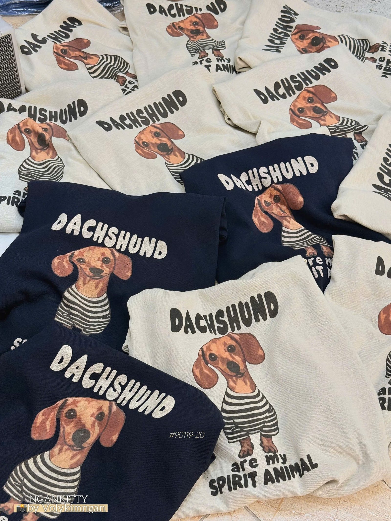 Áo TD Thun Giấy Chó DACHSHUND #90119-20 - Ảnh 8