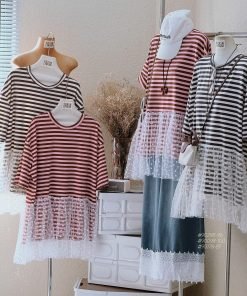 Áo Váy Chân Ren Sọc #90295 -96