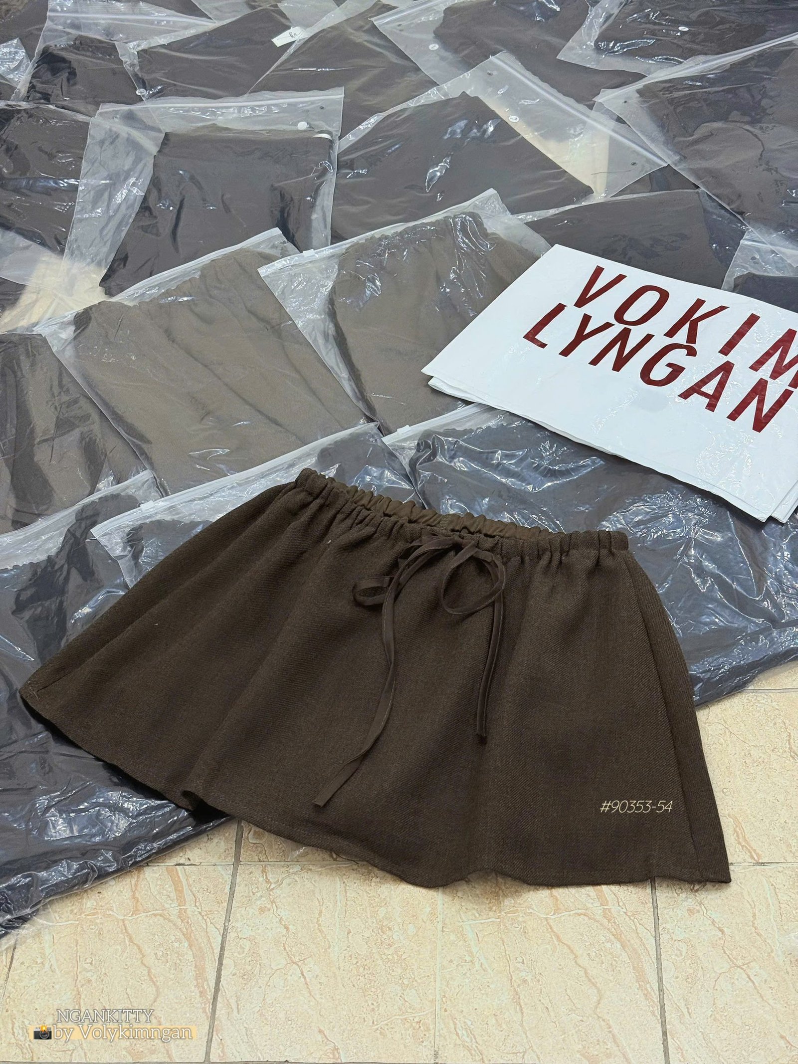 Chân Váy Kaki Lưng Rút #90353-54 - Ảnh 2