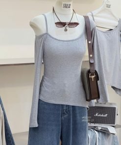 Áo TD Lệch Vai Dây #90299