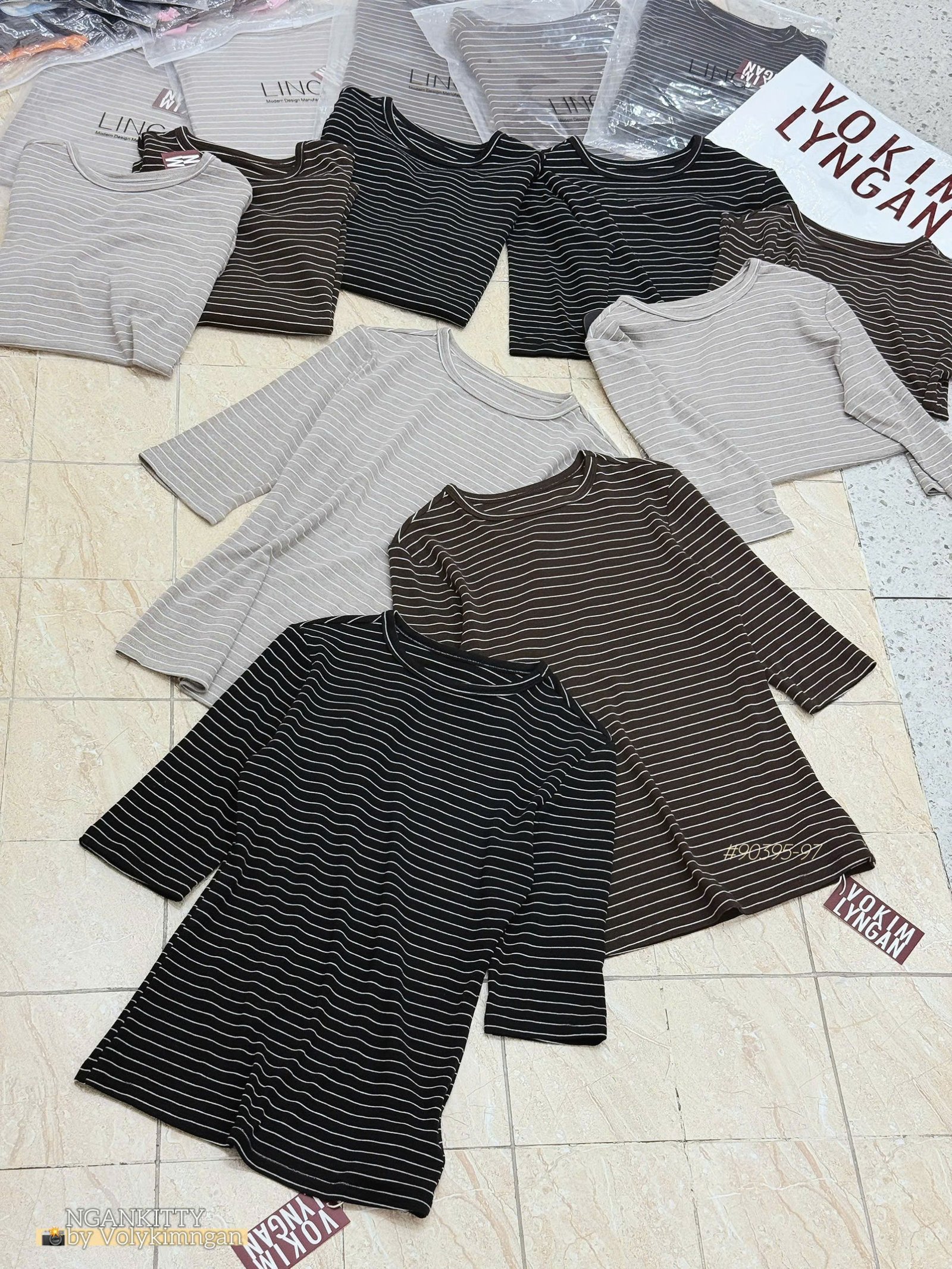 Áo Sọc Tay Lở #90395 - 97