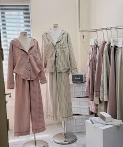 Set Pijama Sọc Cổ Sen #90417 - 18