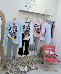 Set Mickey & Minnie Quần Loe Bèo #90403 - 05