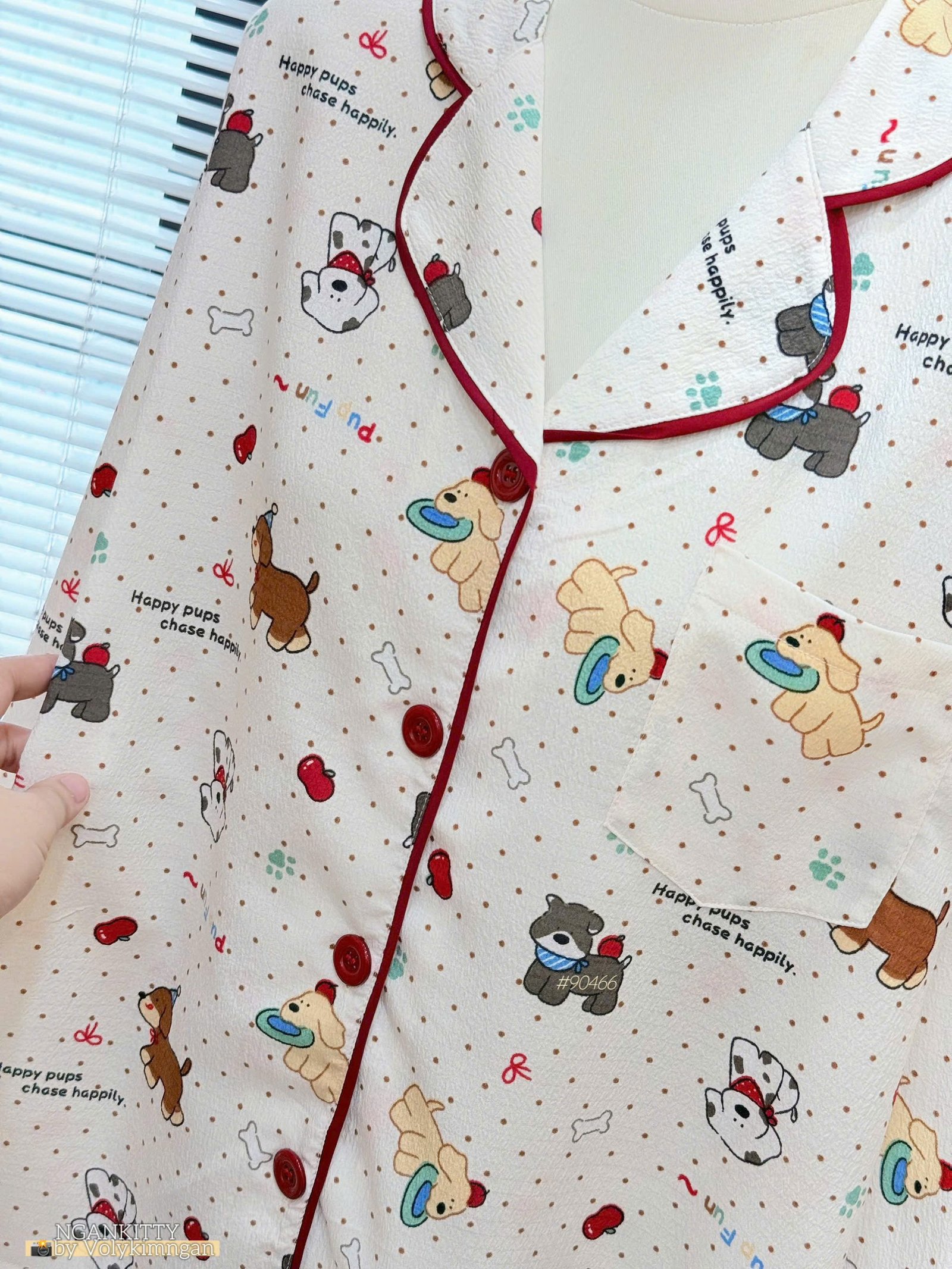 Set Pijama Chó Chấm Bi#90466 - Ảnh 5