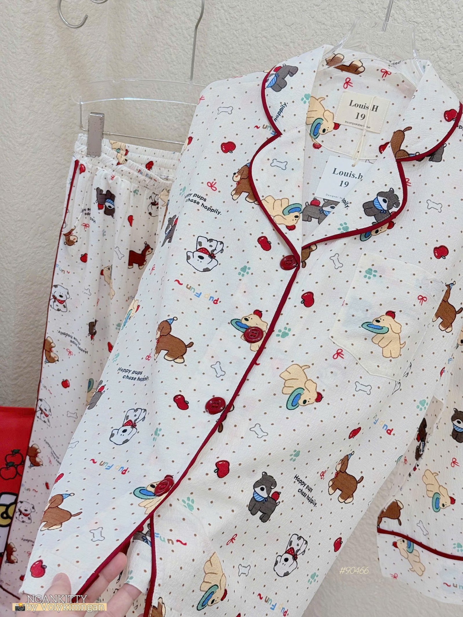 Set Pijama Chó Chấm Bi#90466 - Ảnh 7
