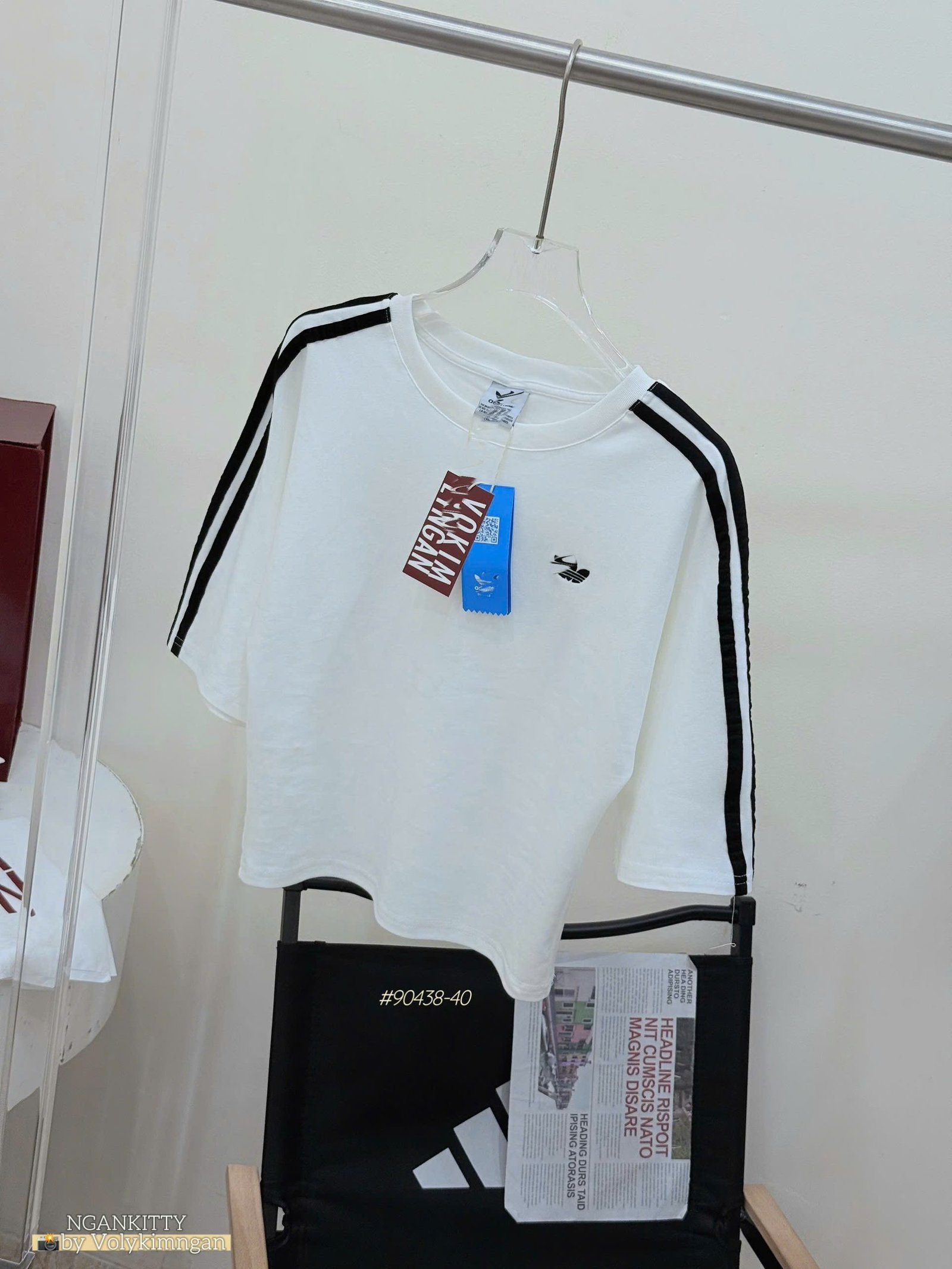 Áo Adidas Crop Dơi Tay Lở #90438 - 40 - Ảnh 9